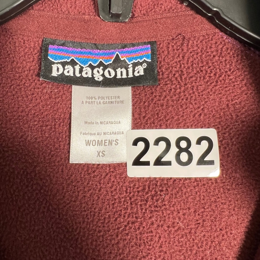 Patagonia Purple Striped Zip-Up Hoodie - Picture 2 of 5